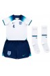 Englanti Declan Rice #4 Jalkapallovaatteet Lasten Kotipeliasu MM-kisat 2022 Lyhythihainen (+ Lyhyet housut)